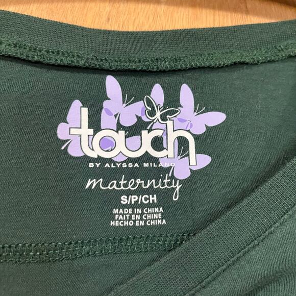 Maternity Packers Long Sleeve T Shirt Size Small, Ruched Sleeves & Waist - Picture 4 of 10